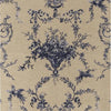 Classic Florals Nouveau Toile Empire Blue - Brintons - Interiors By Sutton