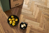 Woodpecker Harlech Smoked Oak Herringbone 90mm manufacturer view 2
