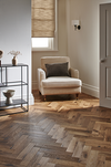 Woodpecker Dartmouth Smoked Oak Herringbone 90mm flooring texture