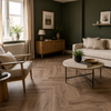 PlusFloor Formation Herringbone Silvery Clay Glue Down manufacturer view 2