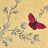 Brintons Timorous Beasties Yellow Ruskin Butterfly carpet swatch