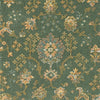 Brintons Renaissance Green Palmette carpet swatch