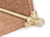 Vision Piston Stair Rods — Satin Brass (manufacturer example)
