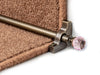 Crystal Rose Stair Rods — Antique Bronze — Plain (manufacturer example)
