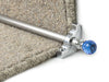 Crystal Sky Stair Rods — Brushed Chrome — Plain (manufacturer example)