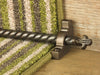 Country Bordeaux Stair Rods — Antique Bronze — Spiral (manufacturer example)