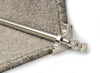 Country Arran Stair Rods — Polished Nickel — Plain (manufacturer example)