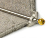Crystal Amber Stair Rods — Satin Nickel — Plain (manufacturer example)
