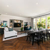 PlusFloor Formation Herringbone Burnt Cocoa Glue Down manufacturer view 2