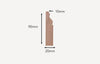 Ted Todd 90mm Solid Oak OG Architrave 2.1m-3m - Bespoke Finish manufacturer image