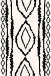 The Woven Edge Boho Hand-Tufted Rug manufacturer design and colour reference
