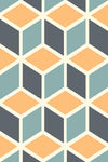 The Woven Edge Cubed Hand-Tufted Rug manufacturer design and colour reference
