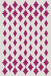 The Woven Edge Diamond Hand-Tufted Rug manufacturer design and colour reference