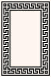 The Woven Edge Greek Key Hand-Tufted Rug manufacturer design and colour reference