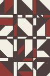 The Woven Edge Grid Hand-Tufted Rug manufacturer design and colour reference