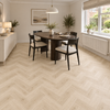 PlusFloor Formation Herringbone Ivory Shell Glue Down manufacturer view 2