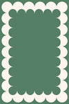 The Woven Edge Scallop Hand-Tufted Rug manufacturer design and colour reference