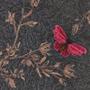 Brintons Timorous Beasties Noir Ruskin Butterfly carpet swatch