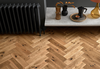Woodpecker Berkeley Cathedral Oak Herringbone 90mm flooring texture