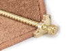 Vision Sphere Stair Rods — Satin Brass (manufacturer example)