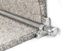 Vision Piston Stair Rods — Brushed Chrome (manufacturer example)