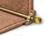 Crystal Amber Stair Rods — Antique — Plain (manufacturer example)