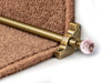 Crystal Rose Stair Rods — Antique — Plain (manufacturer example)