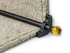 Crystal Amber Stair Rods — Black — Plain (manufacturer example)