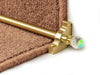 Crystal Rainbow Stair Rods — Satin Brass — Plain (manufacturer example)