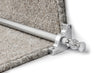 Country Arran Stair Rods — Brushed Chrome — Reeded (manufacturer example)