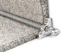 Country Balladeer Stair Rods — Brushed Chrome — Reeded (manufacturer example)