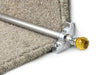Crystal Amber Stair Rods — Brushed Chrome — Plain (manufacturer example)