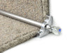 Crystal Rainbow Stair Rods — Brushed Chrome — Plain (manufacturer example)