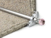 Crystal Rose Stair Rods — Brushed Chrome — Plain (manufacturer example)