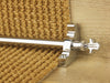 Country Bordeaux Stair Rods — Chrome — Plain (manufacturer example)