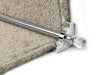 Crystal Rainbow Stair Rods — Chrome — Plain (manufacturer example)