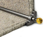 Crystal Amber Stair Rods — Pewter — Plain (manufacturer example)
