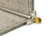 Crystal Amber Stair Rods — Polished Nickel — Plain (manufacturer example)