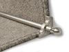 Country Balladeer Stair Rods — Satin Nickel — Plain (manufacturer example)